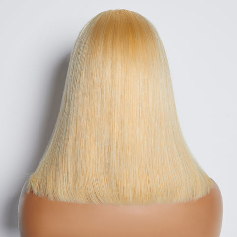 Ashine 10-14 Inch Pre-Plucked 13"x4" #613 Straight Bob Lace Frontal Wig 150% Density