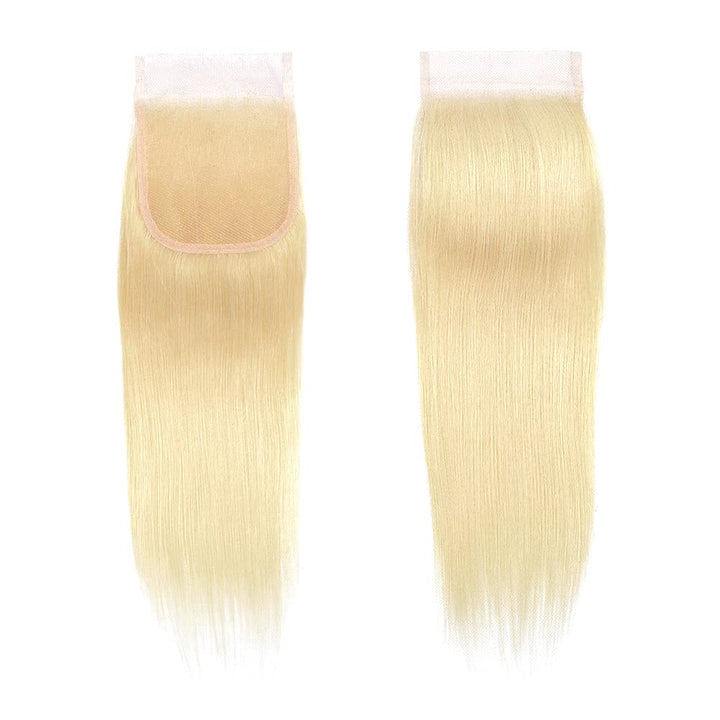 [Ashine] Fermeture en dentelle ondulée HD de 14 à 20 pouces, 4" x 4", avec raie libre, n° 1B, noir naturel