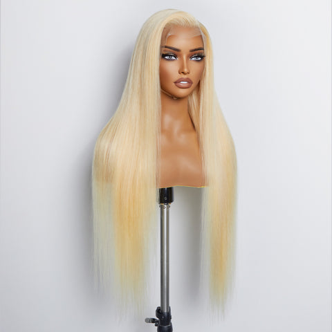 Ashine 26-30 Inches Pre-Plucked 13"x4" #613 Straight Lace Frontal Wig 200% Density-100% Human Hair