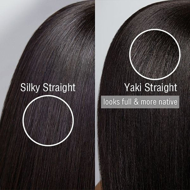 Ashine 12 Inch Realistic Yaki Straight Bob With Bangs 2x1 Minimalist Lace Wig 150% Density