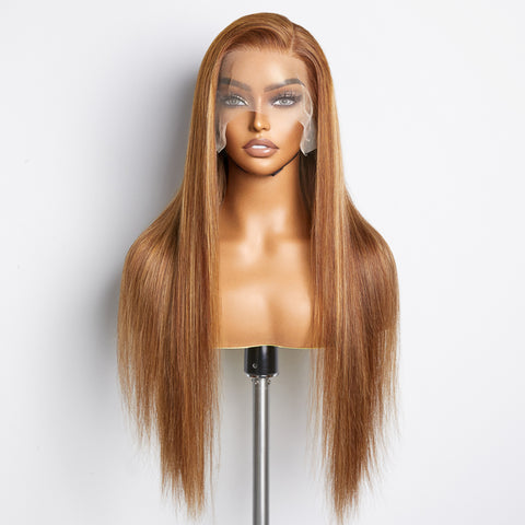 Ashine 18-24 Inch Pre-Plucked 13"x4" Lace Front Straight Wig Free Part 150% Density-100% Human Hair