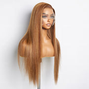Ashine 18-24 Inch Pre-Plucked 13"x4" Lace Front Straight Wig Free Part 150% Density-100% Human Hair