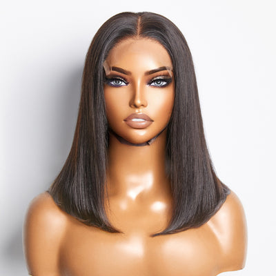 Ashine 5x5 Glueless Lace Closure Bob Wig 150% Density Straight