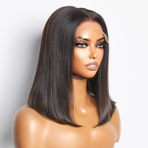 Ashine 5x5 Glueless Lace Closure Bob Wig 150% Density Straight