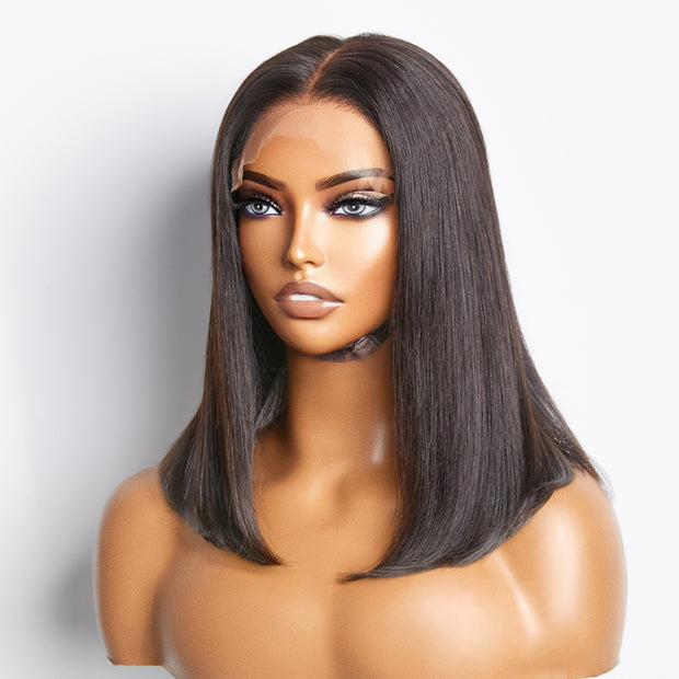 Ashine 5x5 Glueless Lace Closure Bob Wig 150% Density Straight