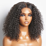 Ashine 5x5 Glueless Lace Closure Bob Wig 150% Density Water Wave