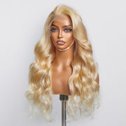 Ashine 16-30 Inch Pre-Plucked 13"x4" #613 Body Wavy Lace Frontal Wigs 150% Density-100% Human Hair