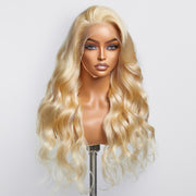 Ashine 16-30 Inch Pre-Plucked 13"x4" #613 Body Wavy Lace Frontal Wigs 150% Density-100% Human Hair