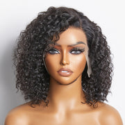 Ashine Pre-Plucked 13x4 Lace Front Curly Bob Wig 150% Density