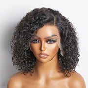 Ashine Pre-Plucked 13x4 Lace Front Curly Bob Wig 150% Density