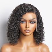 Ashine Pre-Plucked 13x4 Lace Front Curly Bob Wig 150% Density