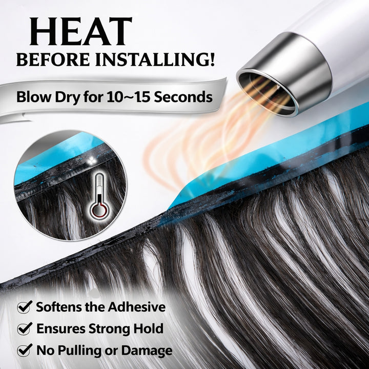 [Ashine] Pre-Glued Bundle: Press-Set & Slay! PEELN'SLAY: No Glue All-in-One Reusable Hair Kit (Cap Included)