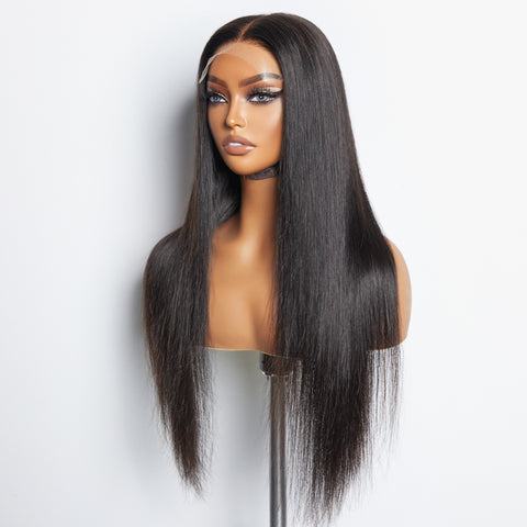 Ashine 5x5 HD Glueless Lace Closure Wig Straight 150% Density