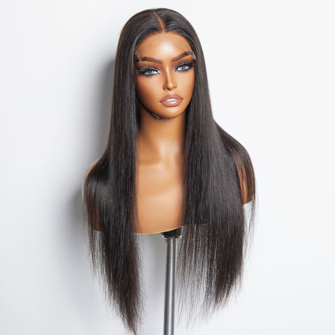 Ashine 5x5 HD Glueless Lace Closure Wig Straight 150% Density