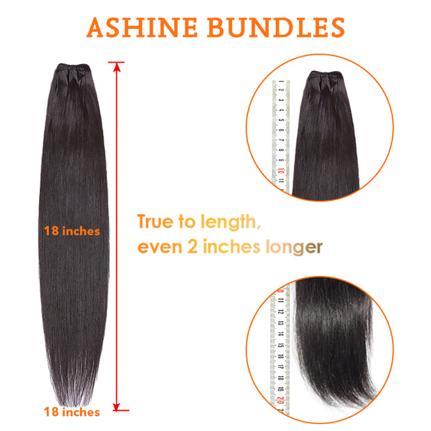 Ashine Vietnam Hair Bundles Body Wavy #1B Natural Black