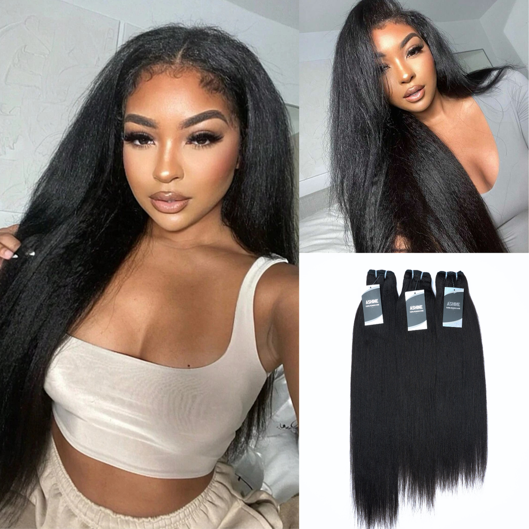 [Pre-order] All-in-One Glam Yaki Loose/Yaki Straight/Burmese Curly 240g Full Head in a Pack