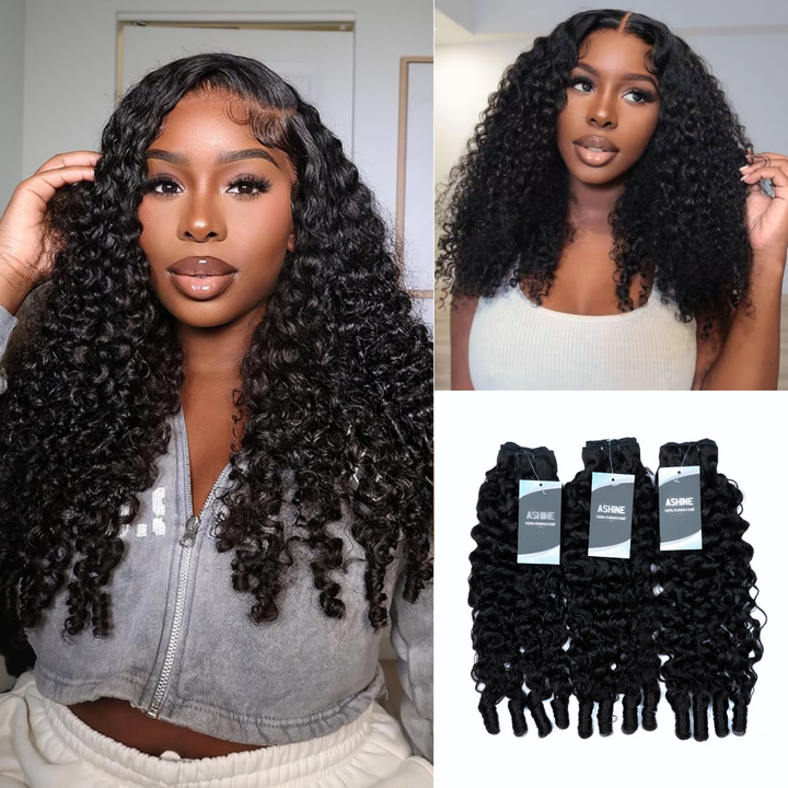 [Pre-order] All-in-One Glam Yaki Loose/Yaki Straight/Burmese Curly 240g Full Head in a Pack