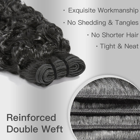 [NEW IN] Ashine Burmese Curly Virgin Human Hair Bundles Curly Hair Extension-12A