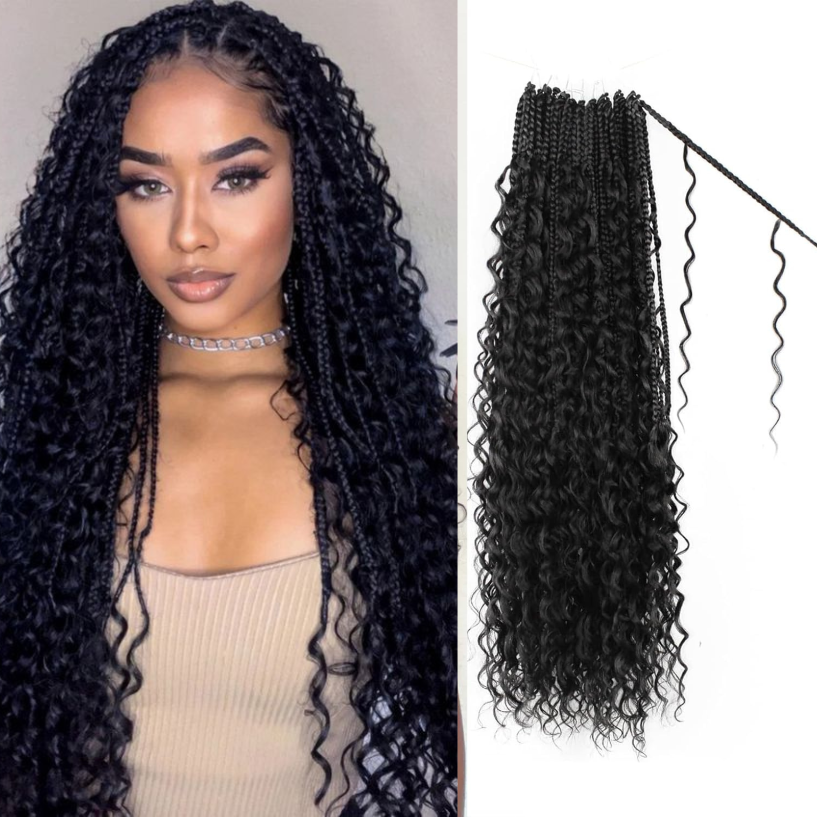 [Order Over $150] Bohemian Box Braids Crochet Hair Braiding Hair Bulk ...