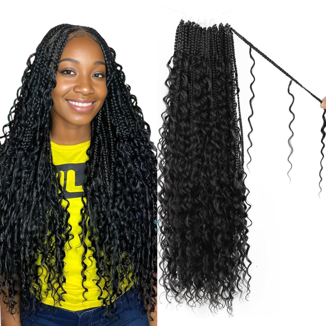 [Ashine] Bohemian Box Braids Crochet Hair Braiding Hair Bulk Extensions for Boho Braids natural dream hair bundles Pure Protein Fiber Close to Human Hair