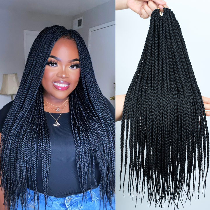 [Ashine] Bohemian Box Braids Crochet Hair Braiding Hair Bulk Extensions for Boho Braids natural dream hair bundles Pure Protein Fiber Close to Human Hair