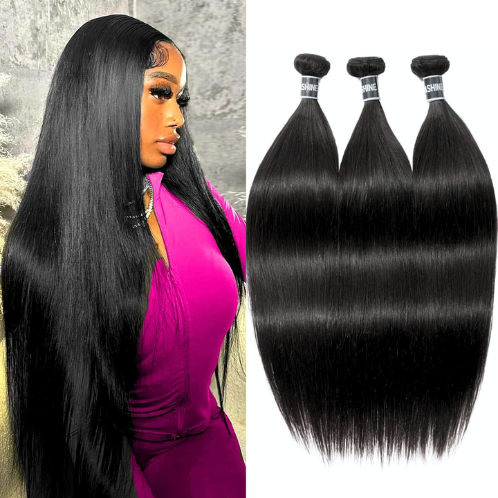 [Ashine] Bone Straight Upgraded 13A 100% Virgin Raw Human Hair double drawn