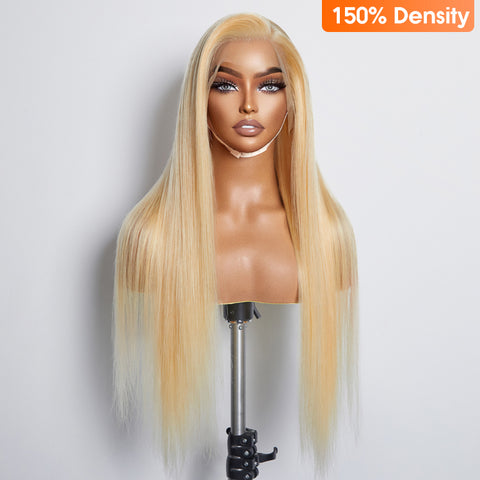 Ashine 16-30 Inch Pre-Plucked 13"x4" #613 Straight Lace Frontal Wig 150% Density