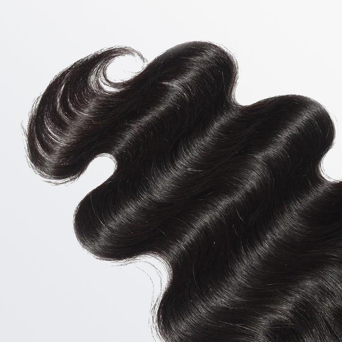[Ashine] Free Parted Lace 4x4 Closure #1B 100% Human Hair Deep Curly Body Wave