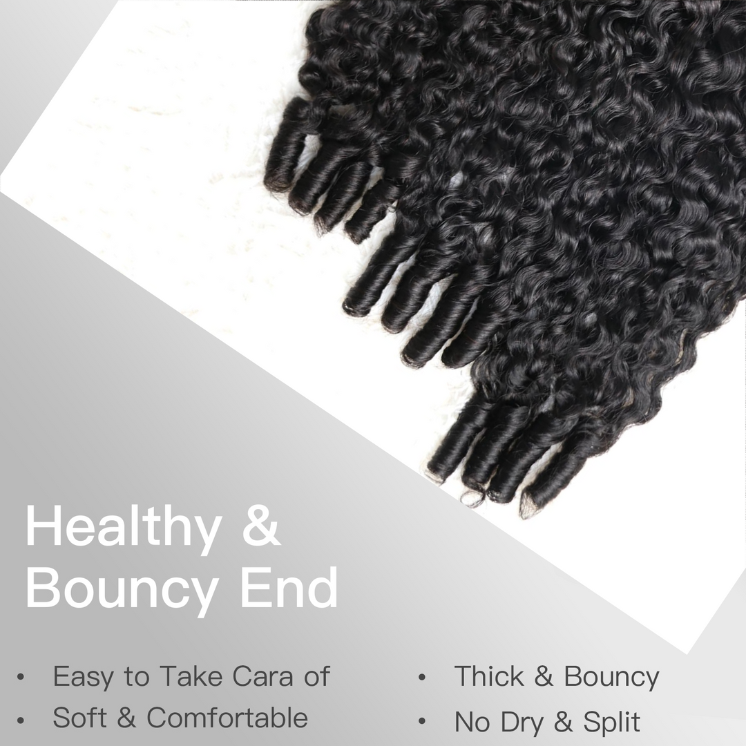 [PRE-ORDER] Ashine Burmese Curly Virgin Human Hair Bundles Curly Hair Extension-12A