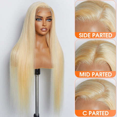 Ashine 26-30 Inches Pre-Plucked 13"x4" #613 Straight Lace Frontal Wig 200% Density-100% Human Hair