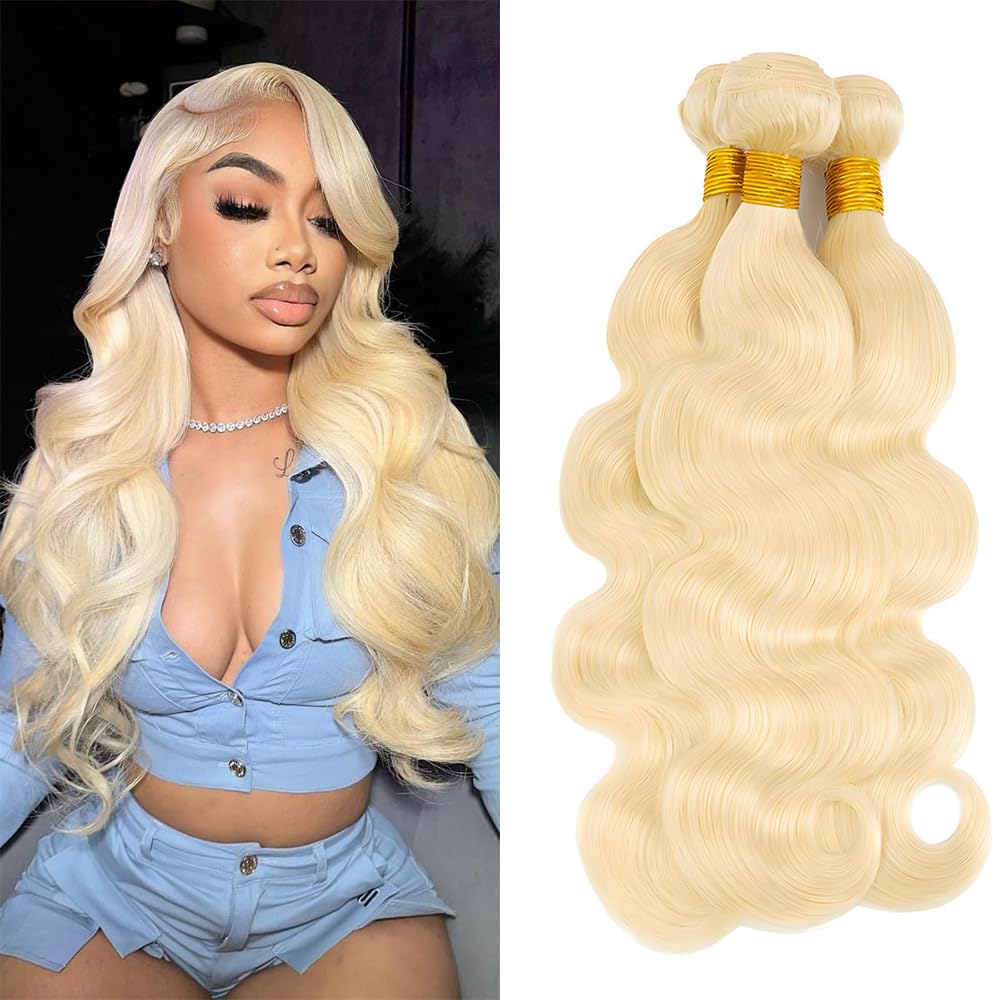 [Ashine] 613 Blonde Bundles Body Wave 12A 100% Brazilian Virgin Human ...