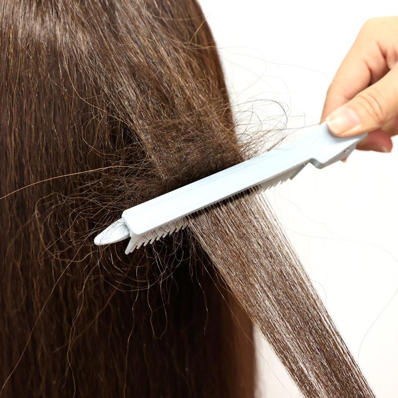 [Ashine] Peigne à queue taquine, pince de fixation de partition rose, peigne en fer plat, peignes à pince à cheveux