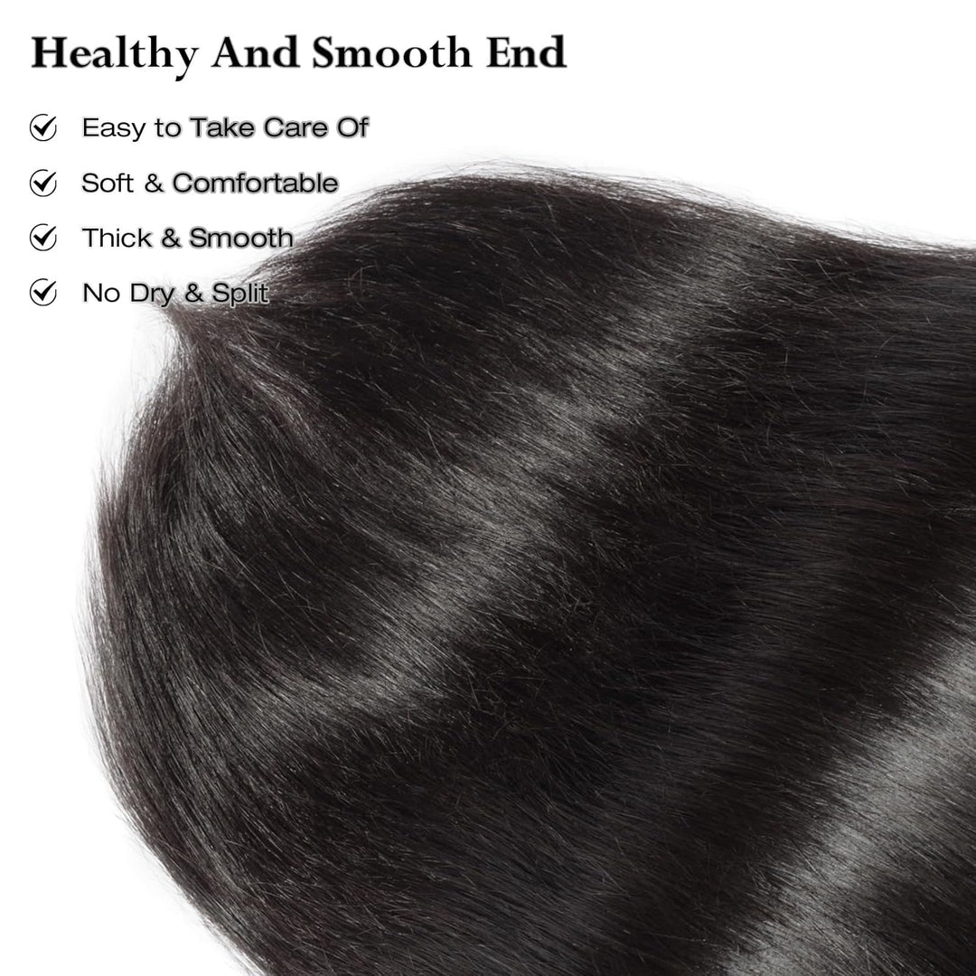 [Ashine] Cheveux brésiliens vierges de qualité salon #1B Noir naturel