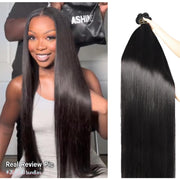 Ashine Salon Quality Virgin Brazilian Hair #1B Natural Black