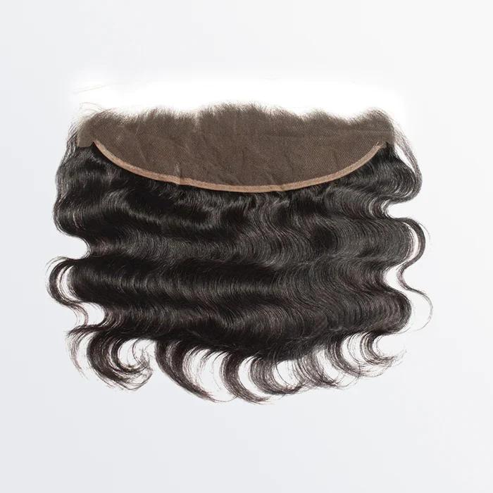 ASHINE 13 x 4 Upgrade Free Parted Lace Frontal #1B Natural Black 100% human Hair Lace Front