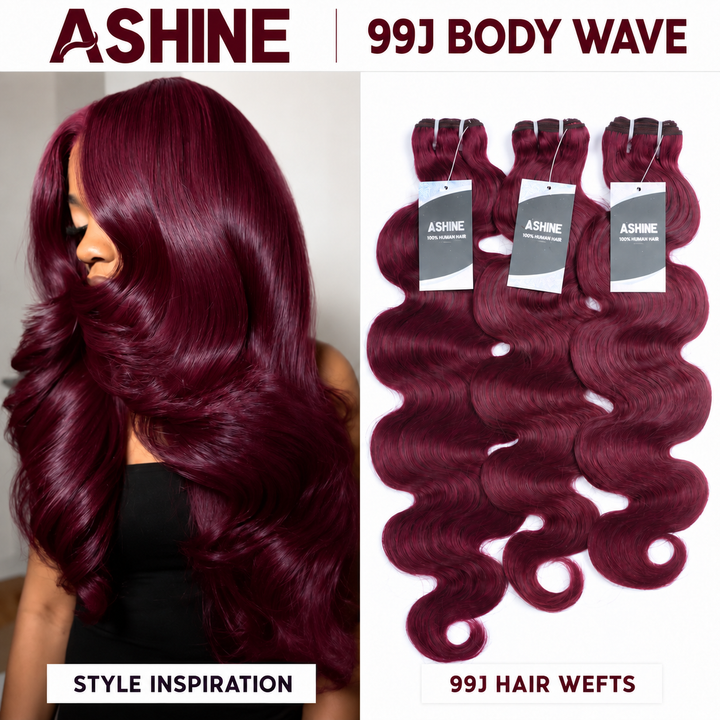 [Ashine] #99J Body Wave Salon Quality Virgin Brazilian Hair