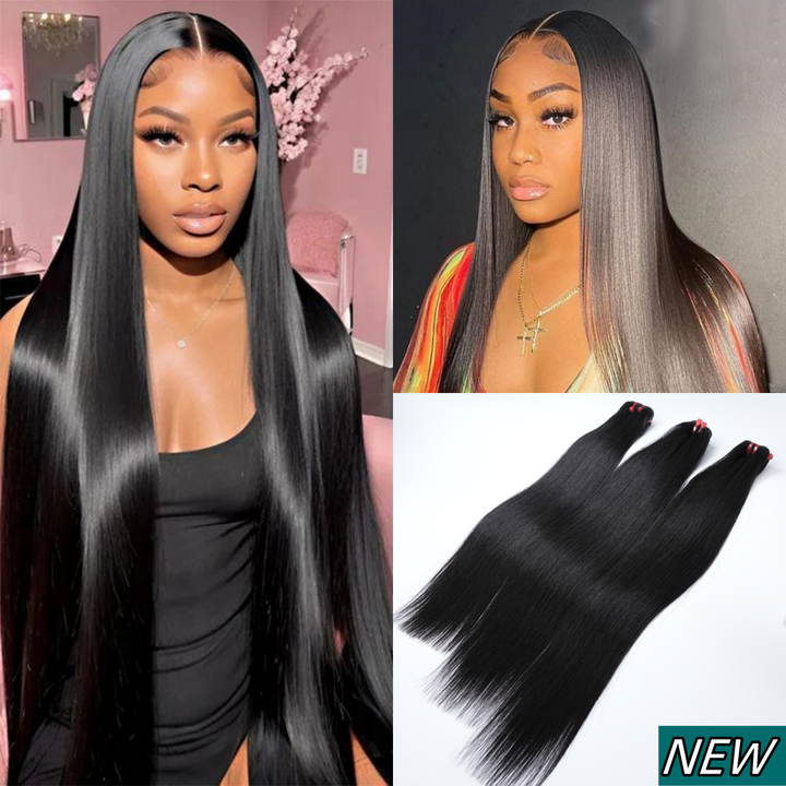 [Ashine] Bone Straight Upgraded 13A 100% Virgin Raw Human Hair double drawn