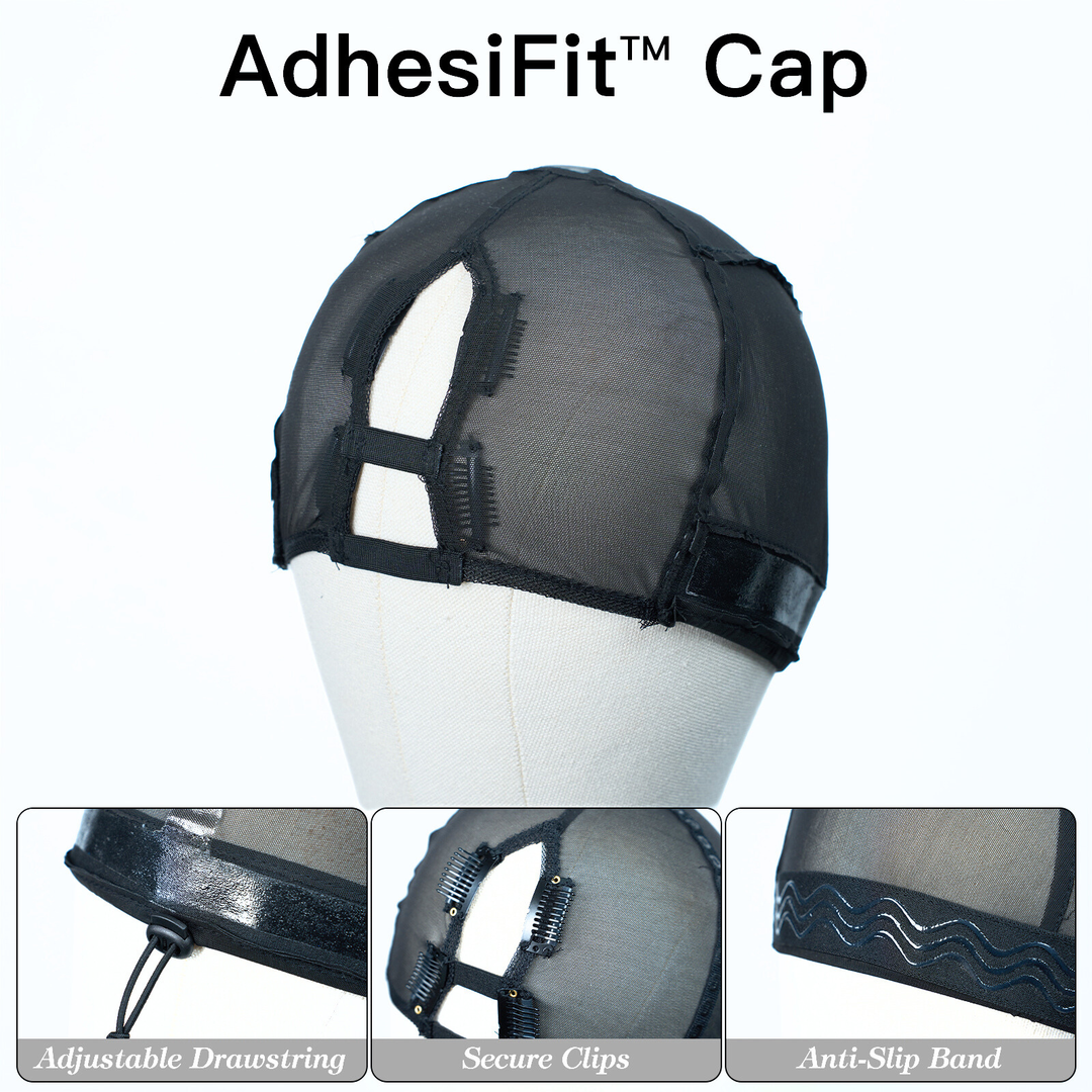 PEELN'SLAY: Pro-Ready Pre-Glued Bundle System: Press-Set & Slay! No Glue All-in-One Reusable Hair Kit (Cap Included)