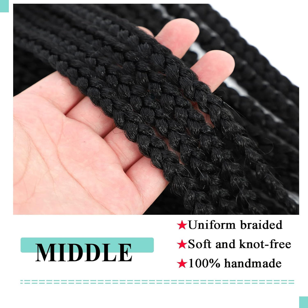 [Ashine] Bohemian Box Braids Crochet Hair Braiding Hair Bulk Extensions for Boho Braids natural dream hair bundles Pure Protein Fiber Close to Human Hair
