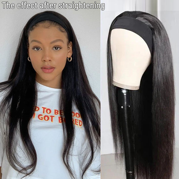 Ashine Wet And Wavy | Throw On & Go Water Wave Glueless Long Headband Wig 100% Human Hair