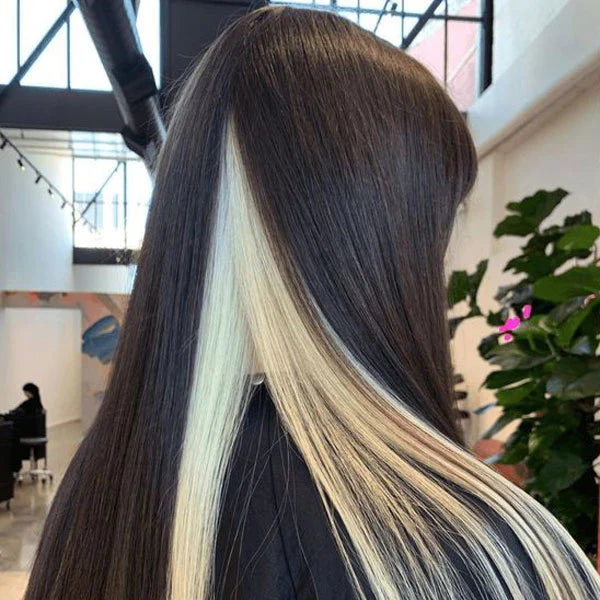 [Ashine] 1B/613 Blonde Bundles Straight Peekaboo Highlight Style 12A 100% Brazilian Virgin Human Hair