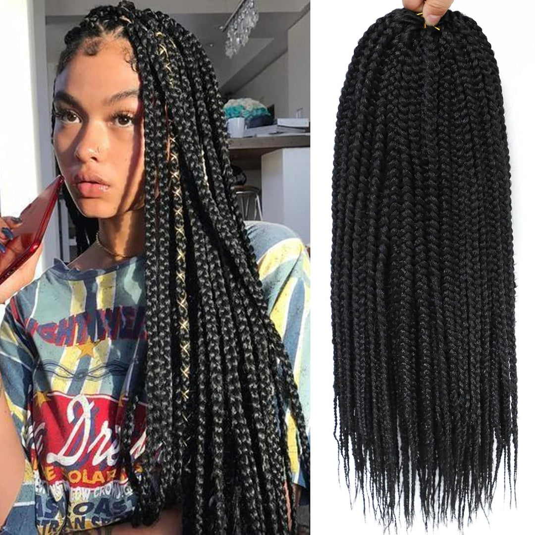 [Ashine] Bohemian Box Braids Crochet Hair Braiding Hair Bulk Extensions for Boho Braids natural dream hair bundles Pure Protein Fiber Close to Human Hair