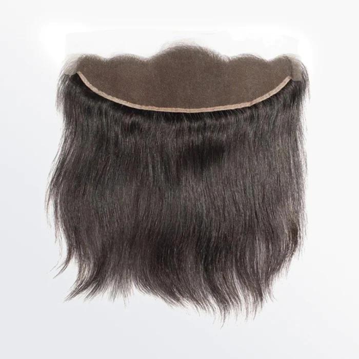 ASHINE 13 x 4 Upgrade Free Parted Lace Frontal #1B Natural Black 100% human Hair Lace Front