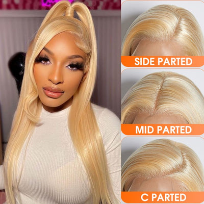 Ashine 16-30 Inch Pre-Plucked 13"x4" #613 Straight Lace Frontal Wig 150% Density