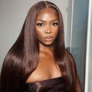 AShine Chocolate Color Body Wave Lace Frontal Wigs