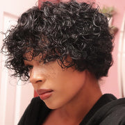 AShine Cute Pixie Curly 13x4 Lace Front Wigs